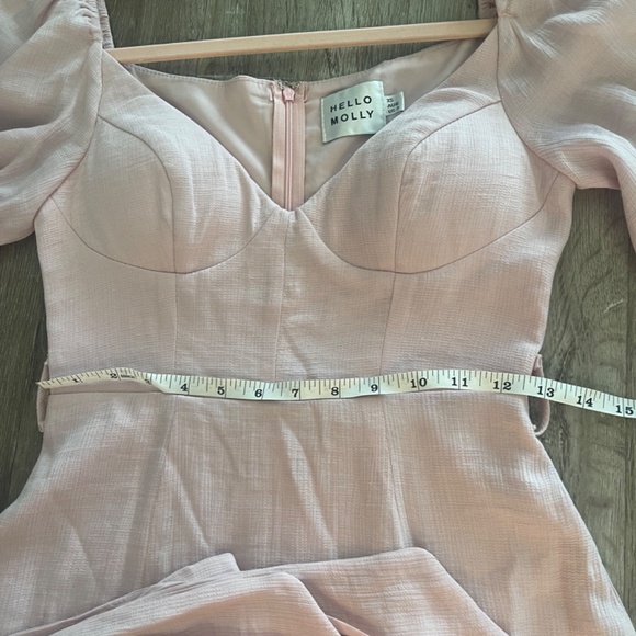 Hello Molly A Letter to Me Mini Dress Blush US 2 | Size XS - Picture 4 of 10